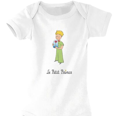White bodysuit "the Little Prince and the rose"