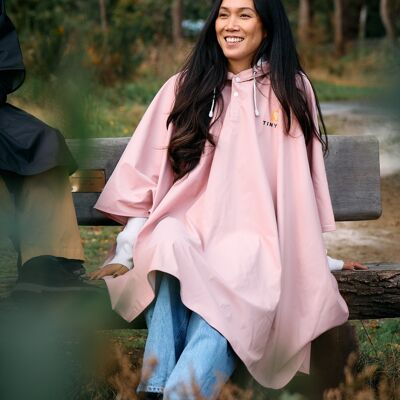 TinyTin - Rosa Pálido - Poncho de Lluvia - 100% Impermeable