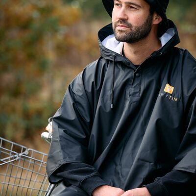 TinyTin - Caviar Negro - Poncho de lluvia - 100% impermeable