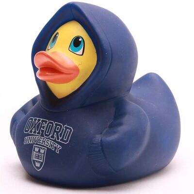 Sweat à capuche bleu canard en caoutchouc de l'Université d'Oxford