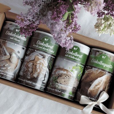 Spelt box of 4