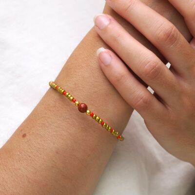 Bracciale INDI Fancy - DIASPRO ROSSO