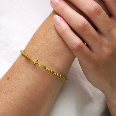 INDI Fancy Armband - Hämatit Stern