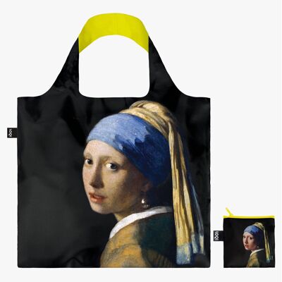 JOHANNES VERMEER La Jeune Fille à la Perle Sac recyclé fluo