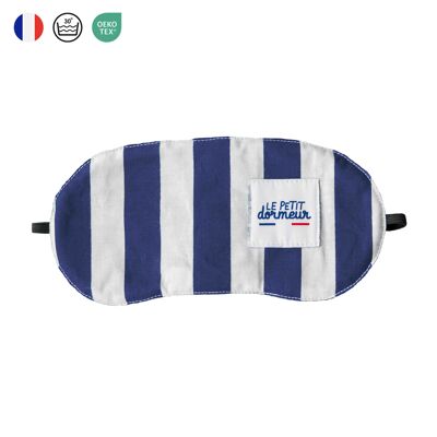 Sleep mask - Blue striped