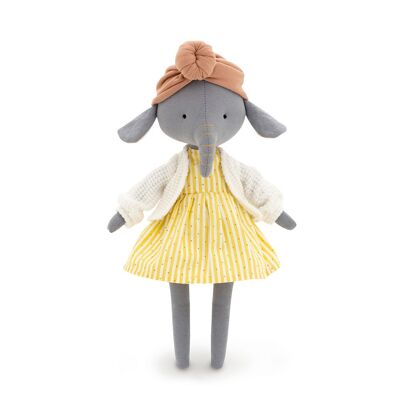 Peluche de Algodón, Cotti Motti, Alicia el Elefante (30cm)