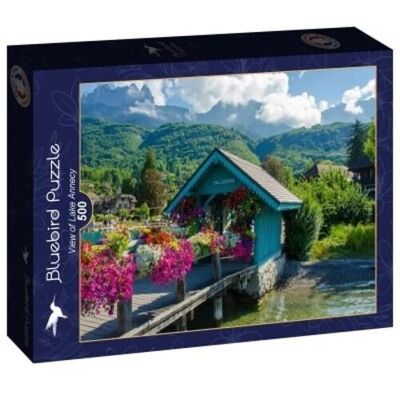 Rompecabezas de 500 piezas - Vista del lago de Annecy