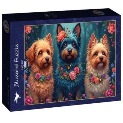 Rompecabezas de 1000 piezas - Trío canino