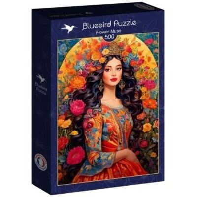 Puzzle 500 Pièces - Muse en Fleurs