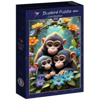 Puzzle da 300 pezzi - Scimmie carine