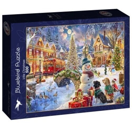 500-Teile-Puzzle – Weihnachtsvilla