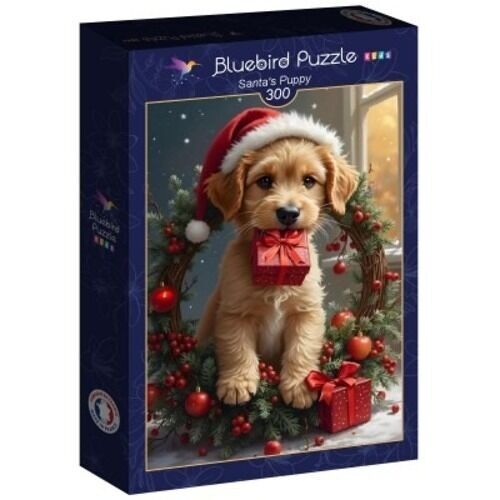300-teiliges Puzzle – Weihnachtswelpe