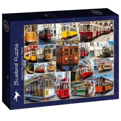 Puzzle 1500 Pièces - Tour du Monde en Tramways