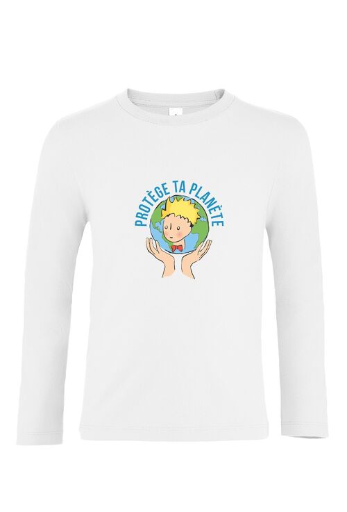 T-shirt Manches longues blanc " Le Petit Eco "