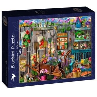 500 Piece Puzzle - Garden Tools on the Fence