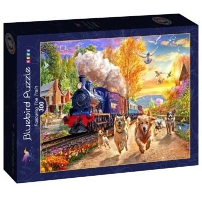 Puzzle 300 Pièces - A la Poursuite du Train