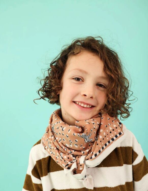 Foulard Adulte Zebra Beige