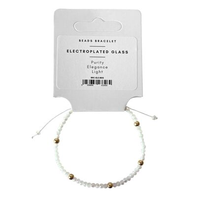 Armband aus galvanisierten Glasperlen