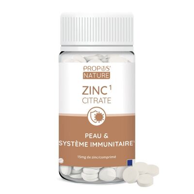 CITRATE DE ZINC - PEAU ONGLES CHEVEUX - 90 COMPRIMES