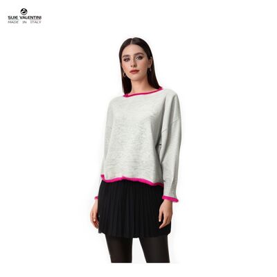 Bicolor Cashmere Blend Sweater , art. 8328