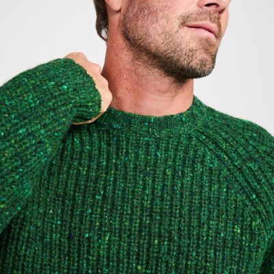 Maglia a coste da pescatore Killykeen da uomo - Verde