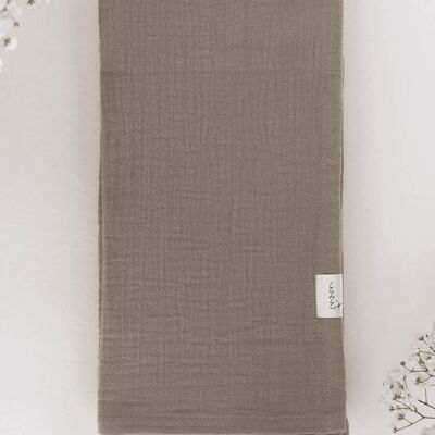 TISU muslin swaddle, Taupe