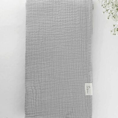 Lange en mousseline TISU, Gris argenté