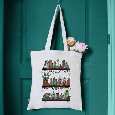 Bolsa de mano con ilustraciones de pociones