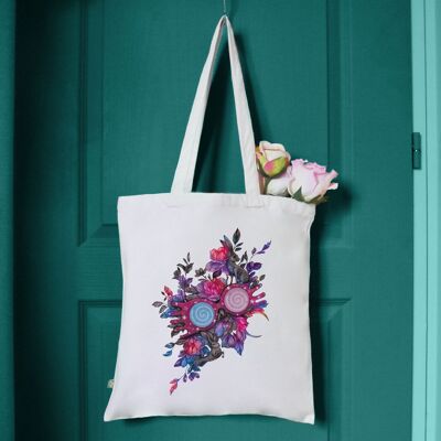 Bolsa de mano ilustrada con el conejo Patronus