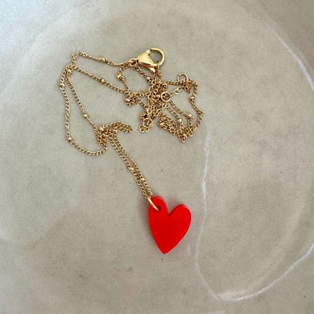 Collana Lume Charms | Cuore Rosso
