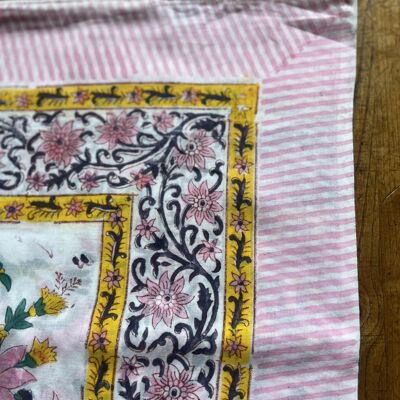 Scarf, Pareo Block Print, 100% Cotton (100x180cm) - ET116