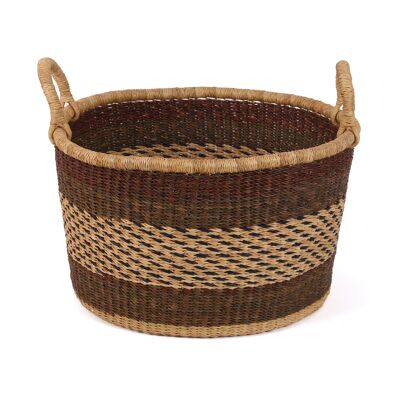 ADOF: Cesta pequeña para guardar cosas en el suelo, con asas, en color rosa, negro y rojo