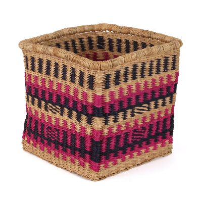 ADJO: Pink and Black Square Storage Basket