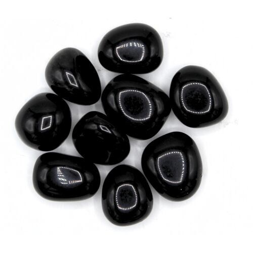 Pietre burattate di ossidiana nera 'A' 200 gr