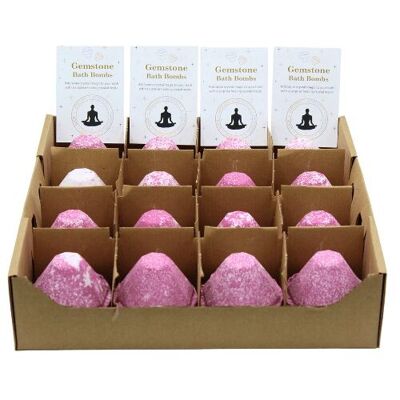Bombe da bagno con pietre preziose Very Berry Set da 16 pezzi