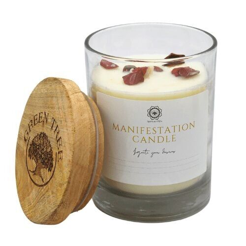 Candela di manifestazione curativa dell'albero verde