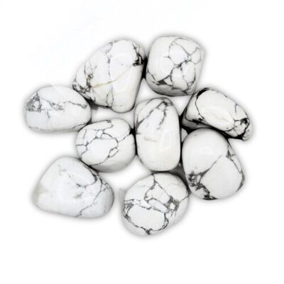 Pierres roulées Howlite 'A' 200 gr