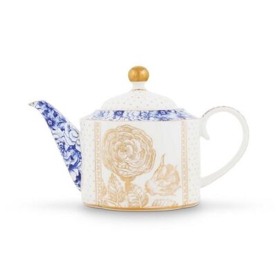 Royal White dots teapot - 900ml