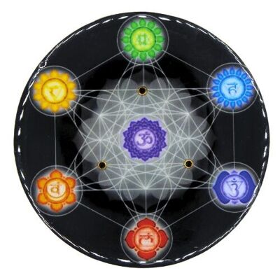 Porta incienso 7 Chakras y Metatrón
