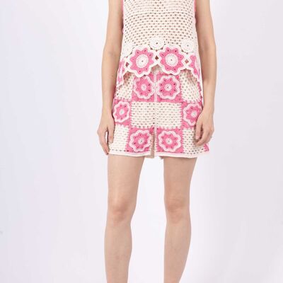 Conjunto de crochet sin mangas – Espíritu vintage
