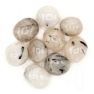 Pierres roulées en quartz tourmaline « A » 200 gr