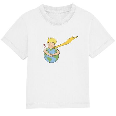 Weißes T-Shirt "Terre Amour" -baby