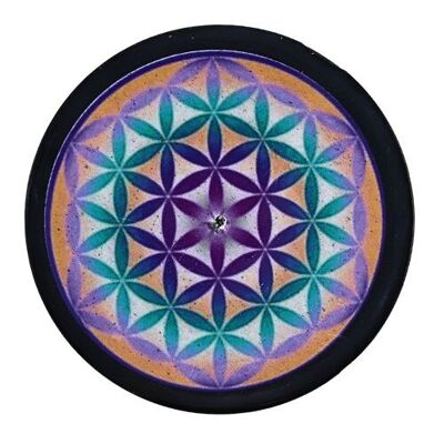 Posavasos y porta incienso - Flor de la Vida 2 uds.