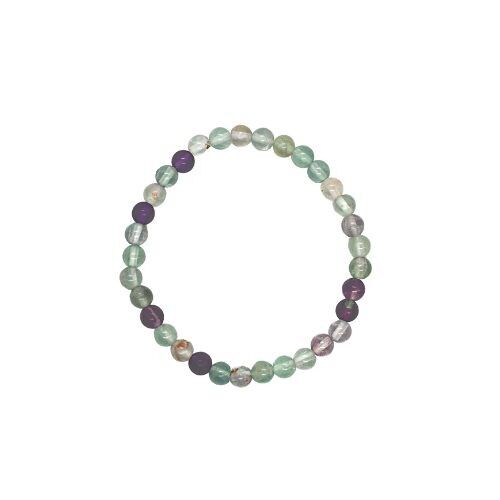 Bracciale perline Fluorite 6 mm
