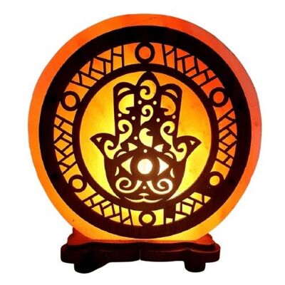 Himalayan Salt Lamp Hamsa Hand 5 kg