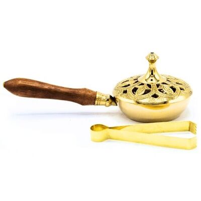 Incense Burner and Tong Brass