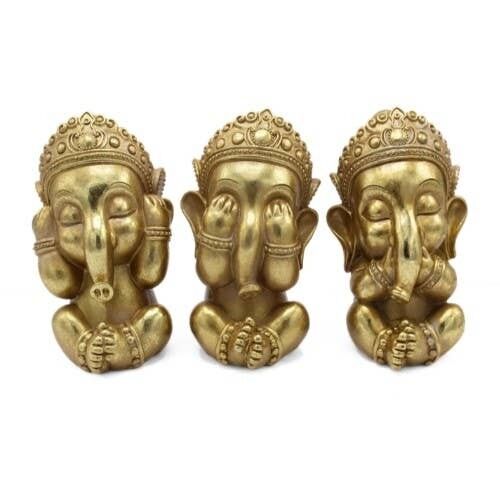 Signore Ganesh Cieco, Sordo e Muto al male - Set di 3 pezzi