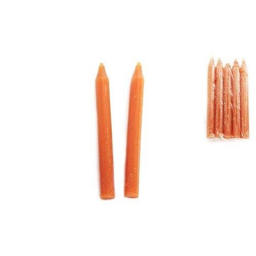 Candela rituale arancione 15 cm (5 pezzi)
