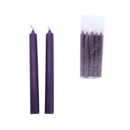 Candela rituale viola 15 cm (5 pezzi)