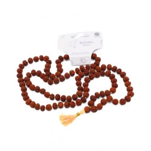 Rudraksha Maala - 108 perline, 6 pz